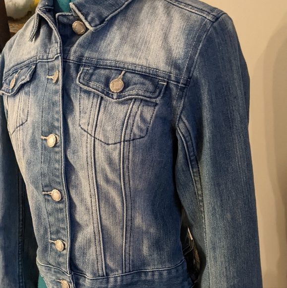 Whitewashed Jean Jacket - Size Small - Picture 6 of 8